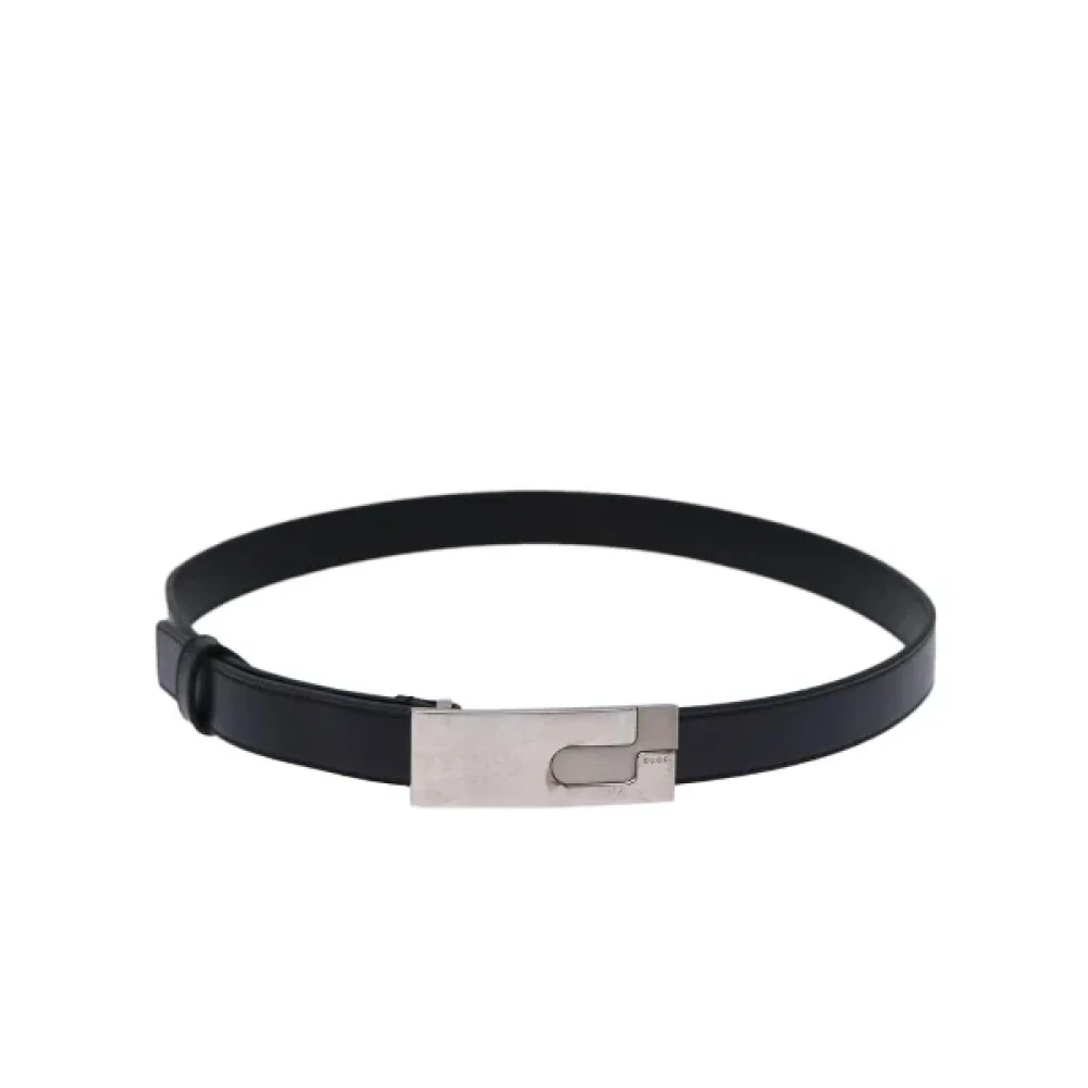 Gucci Vintage Pre-owned Leather belts Black Dames