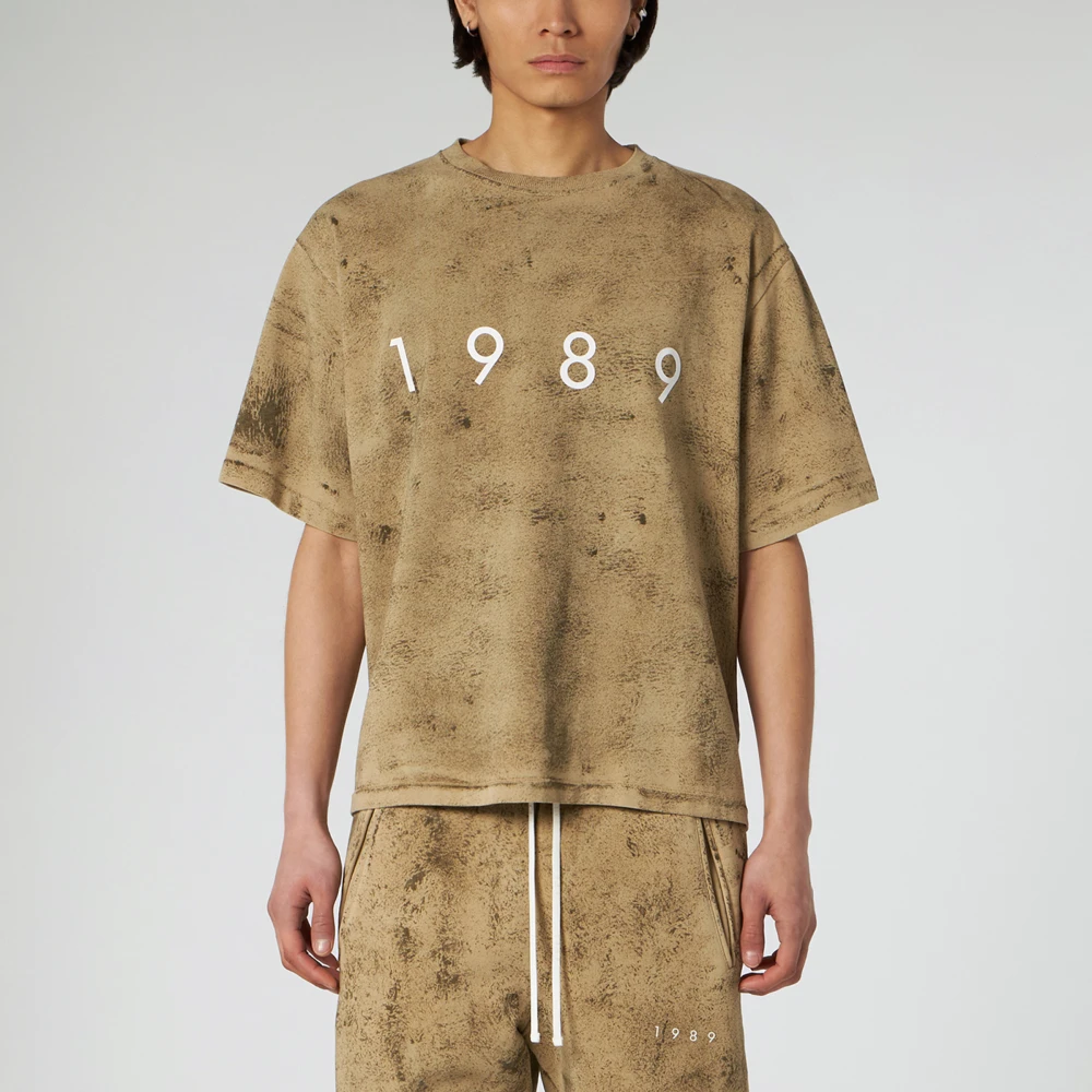 1989 Studio Korte mouwen ronde hals T-shirt Brown Heren