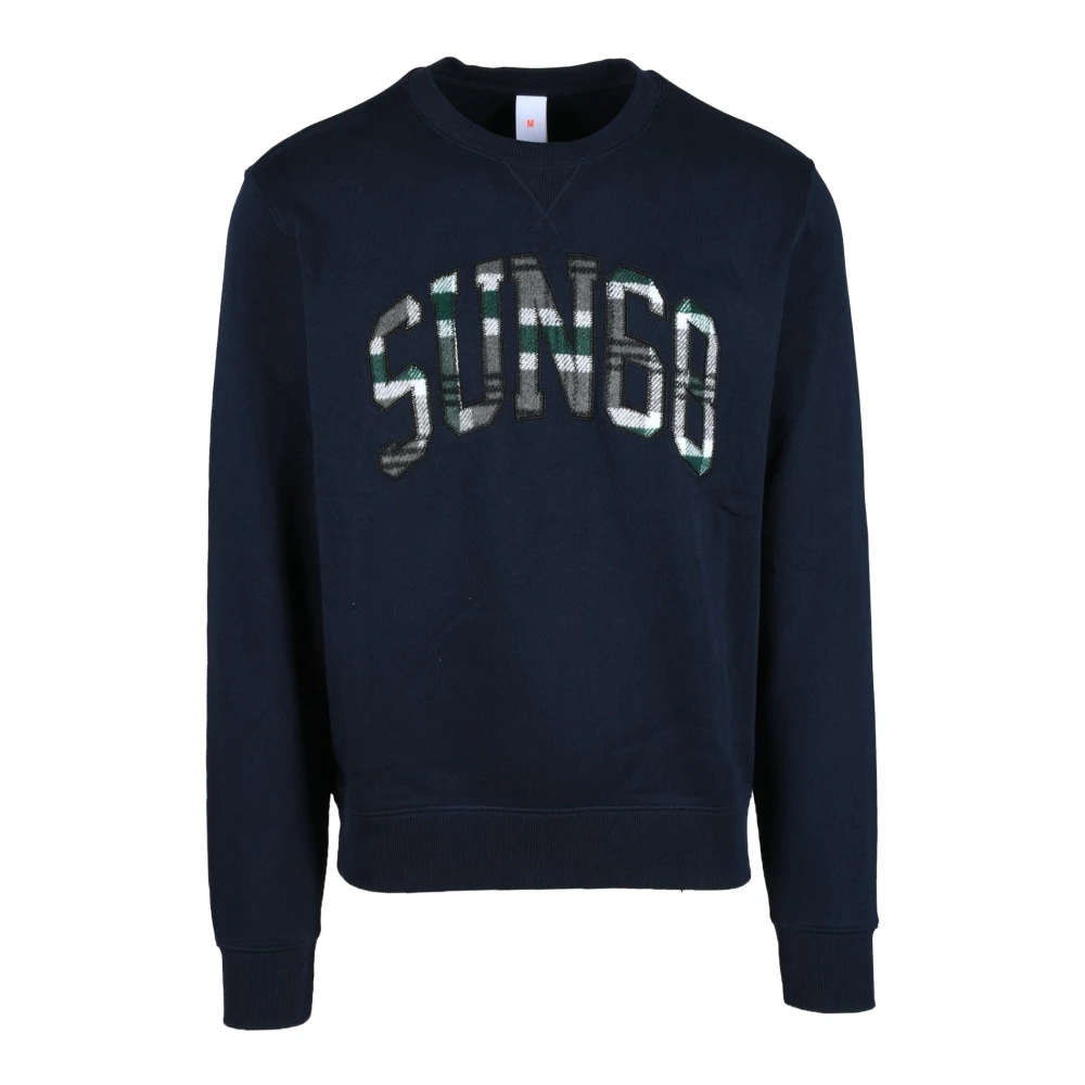 Sun68 Katoenen Sweatshirt Blue Heren