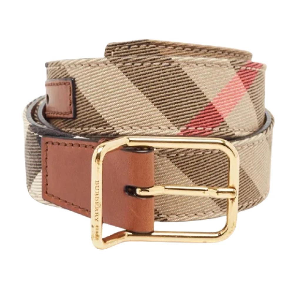 Burberry Vintage Pre-owned Fabric belts Brown Dames