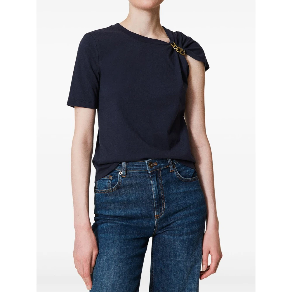 Twinset Blauwe T-shirts en Polo's Blue Dames