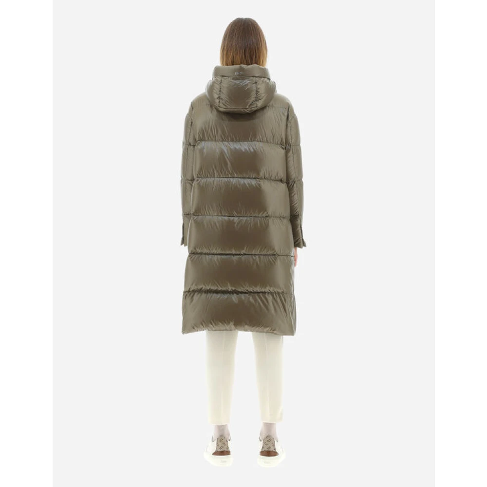Herno Lange Parka Green Dames
