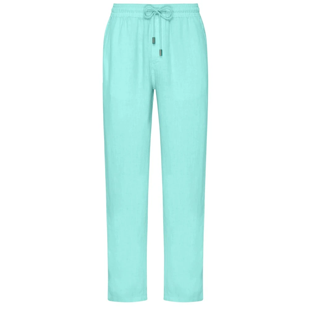 Vilebrequin Uomo Blu - Linen Comfort Pants Solid - Trousers - L
