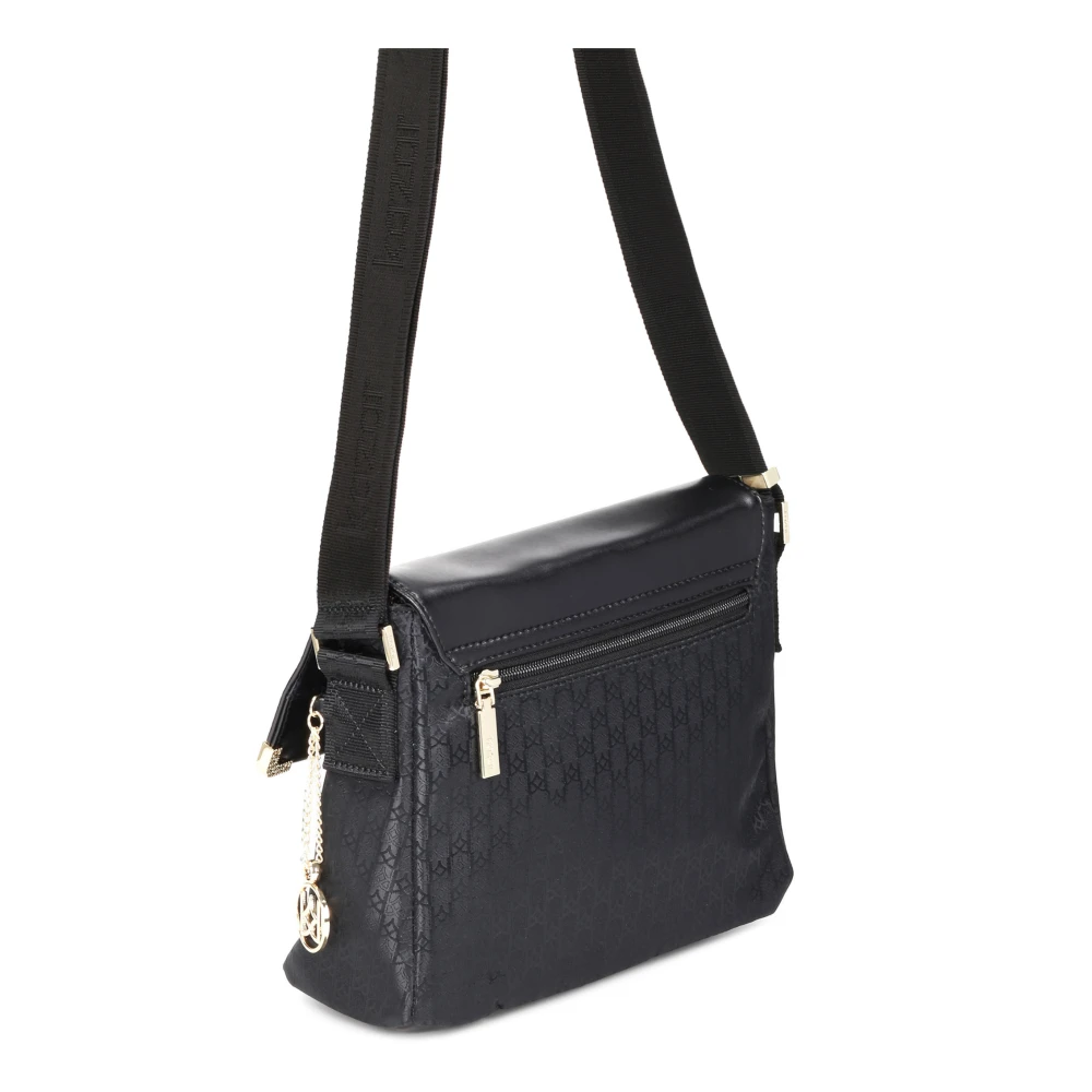 Kazar Dames zwarte messenger tas Black Dames