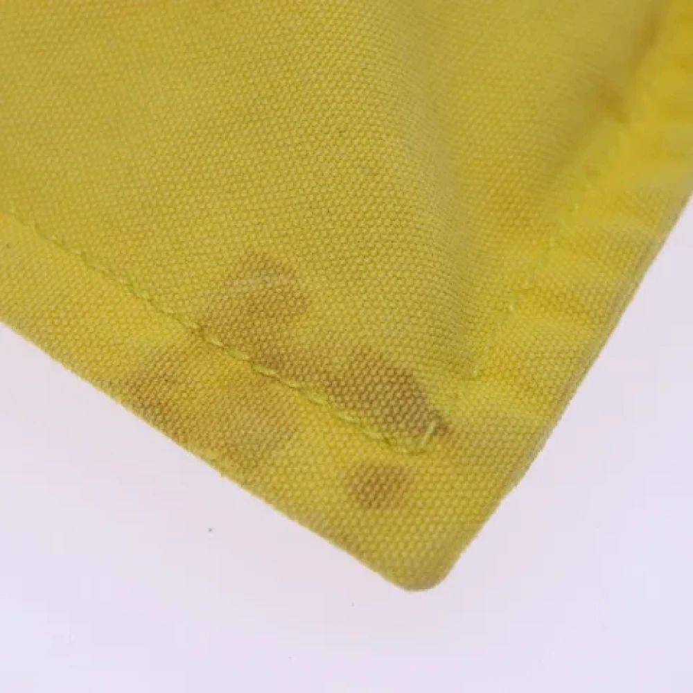 Hermès Vintage Pre-owned Canvas pouches Yellow Dames