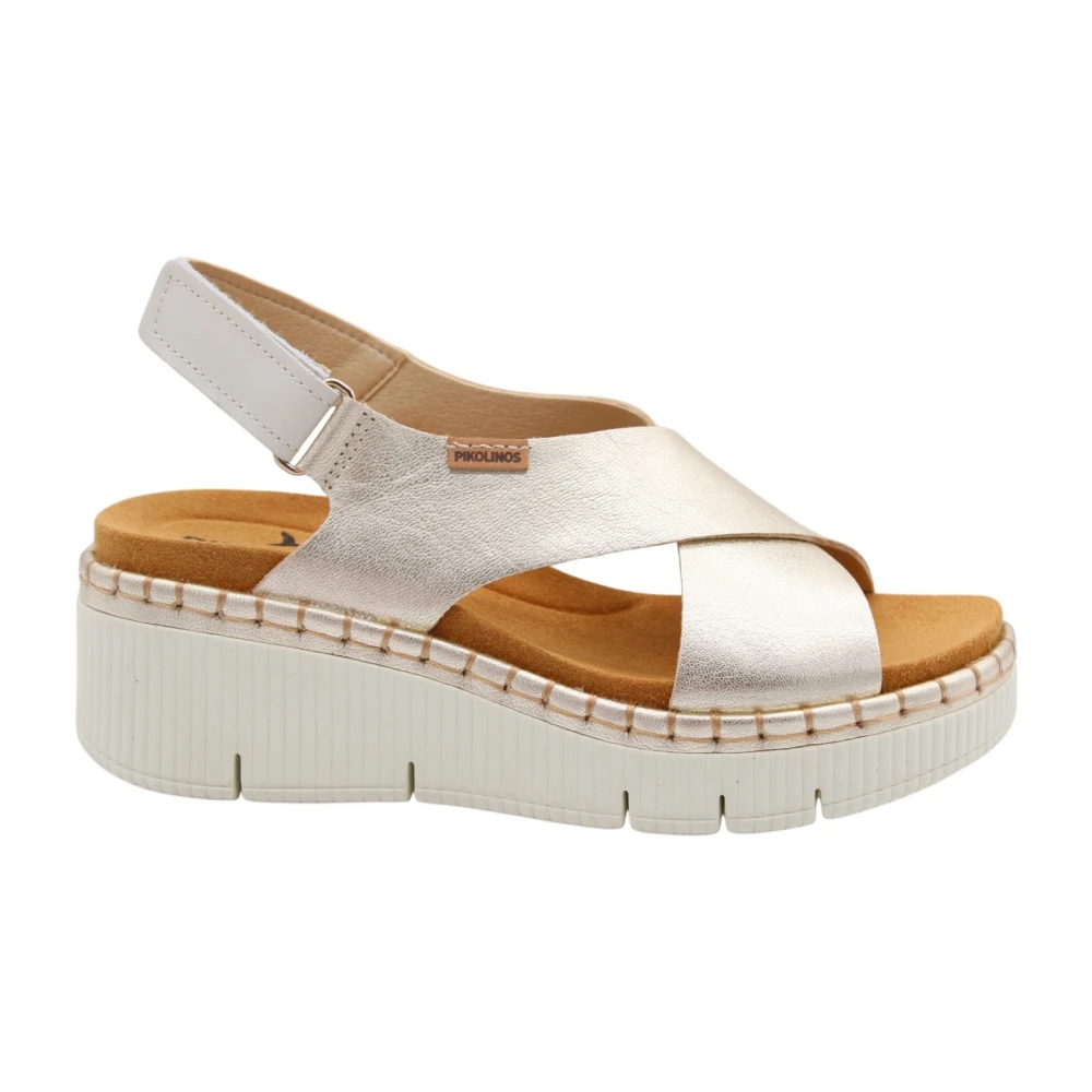 Pikolinos Gray Wedges, Female, 8 Uk, Sandaal