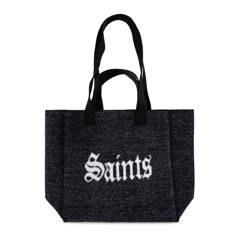 Allsaints Vrouw Zwart Tassen Dames, One Size, Leer, Izzy Shopper Tas