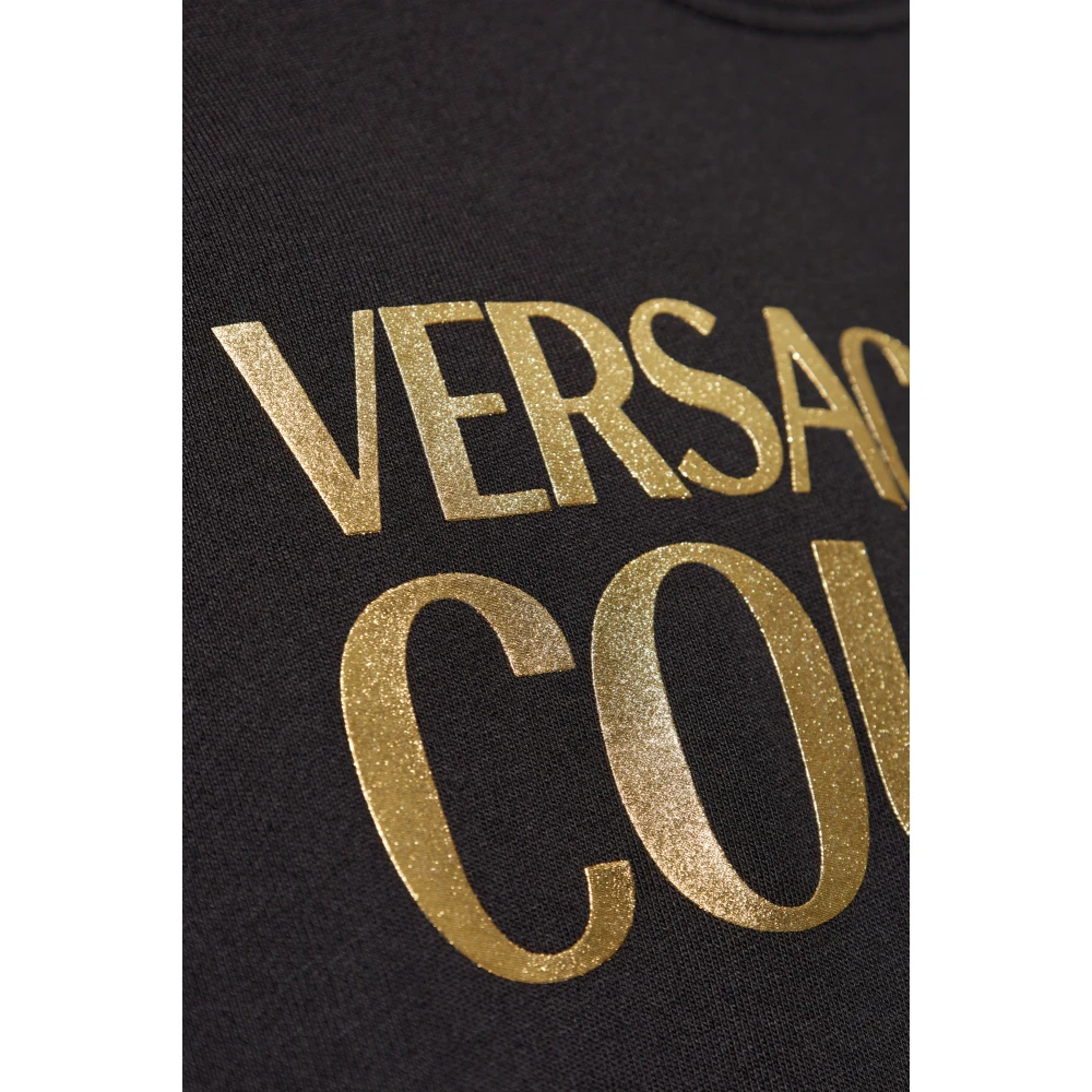 Versace Jeans Couture Sweatshirt met logo Black Heren