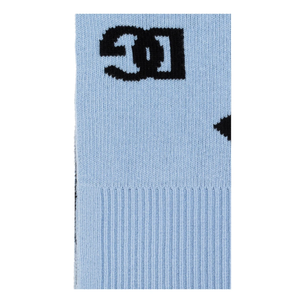 Dolce & Gabbana Sjaal met logo Blue Dames