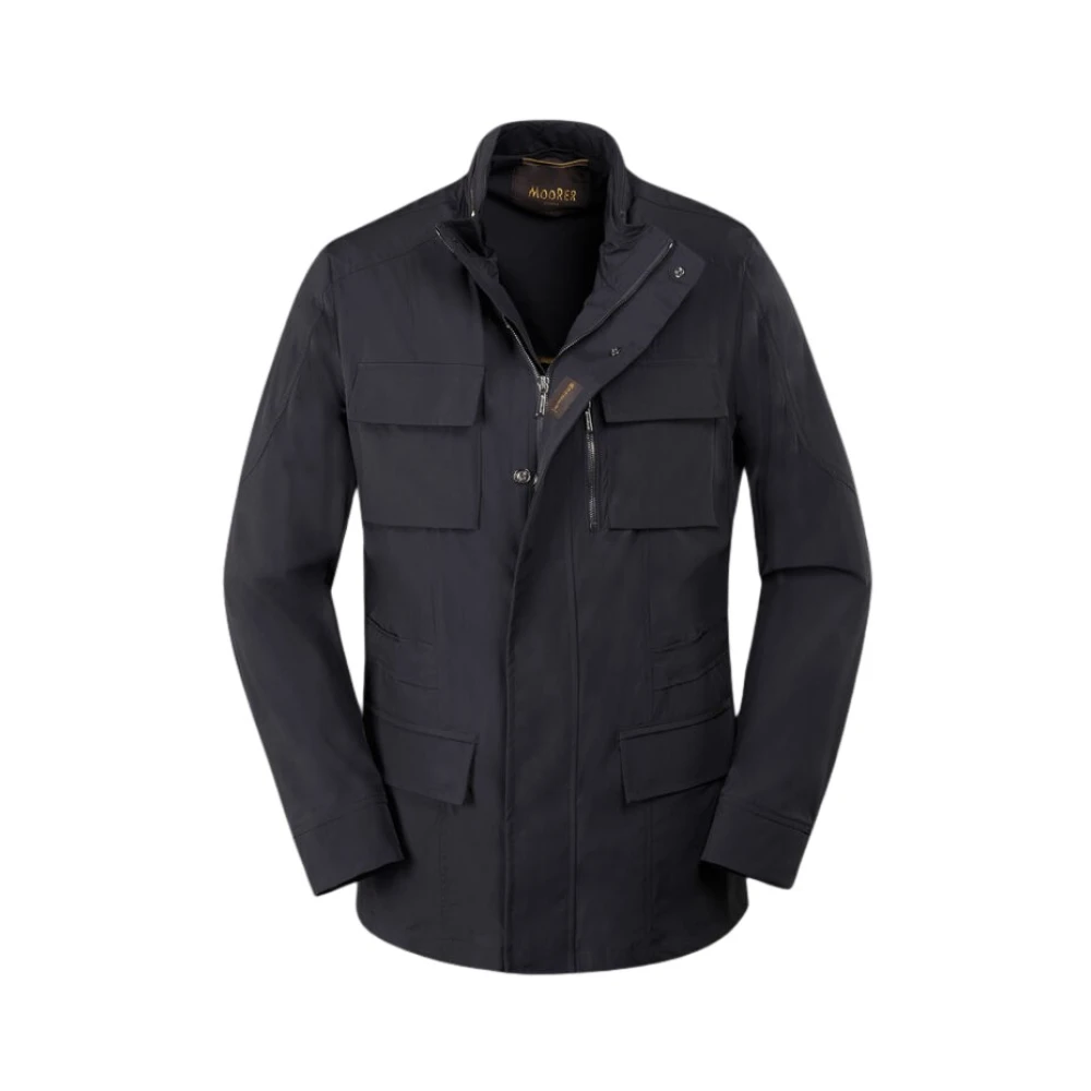 Moorer Men's Blue Light Jackets, M, Manolo-Kn Field Jacket
