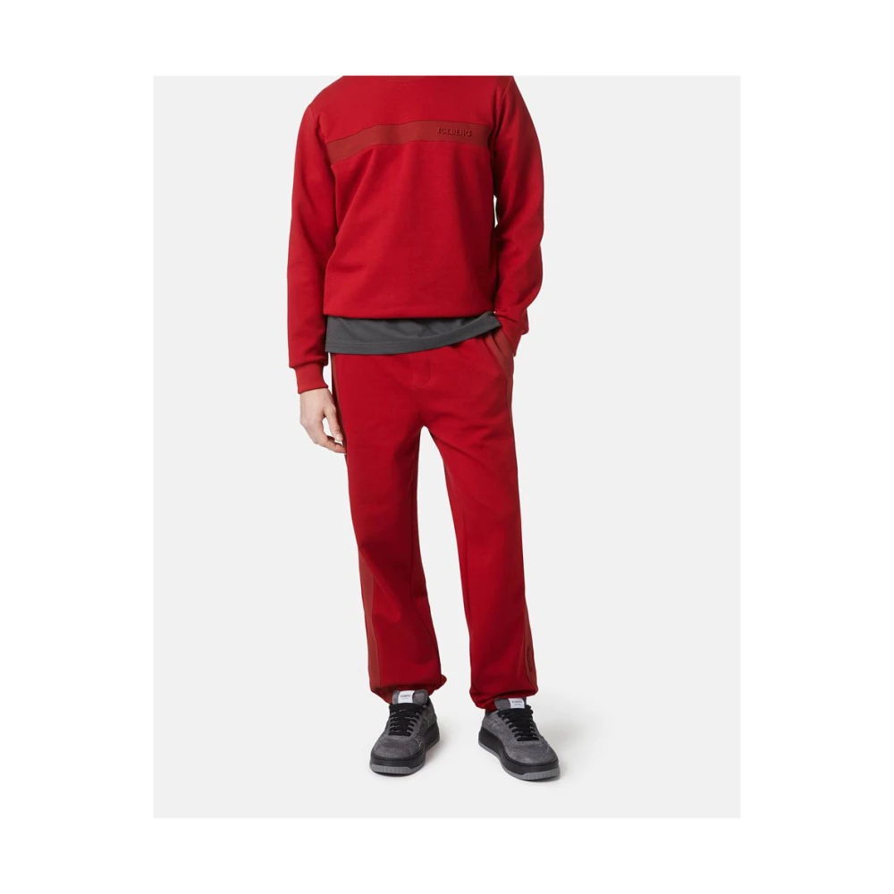 Iceberg Joggers fit sweatpants Red Heren