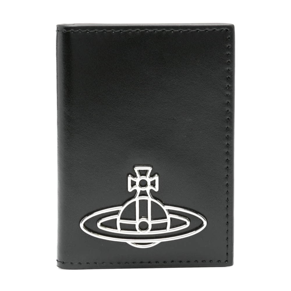 Vivienne Westwood Zwarte Verticale Portemonnee Black Heren