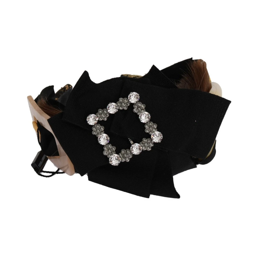 Dolce & Gabbana Women's Brown Crystal Hair Headband