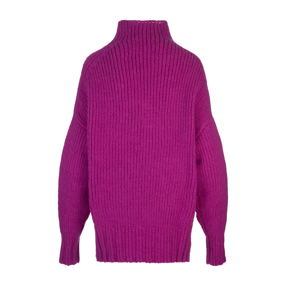 Lanvin Paarse Oversized Coltrui Sweater Purple Dames