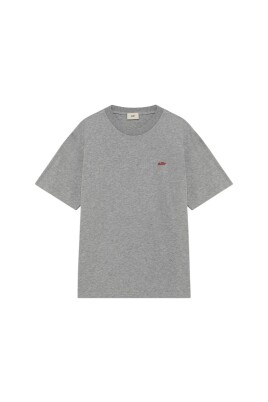 t-shirt-a-logo-manches-courtes-gris