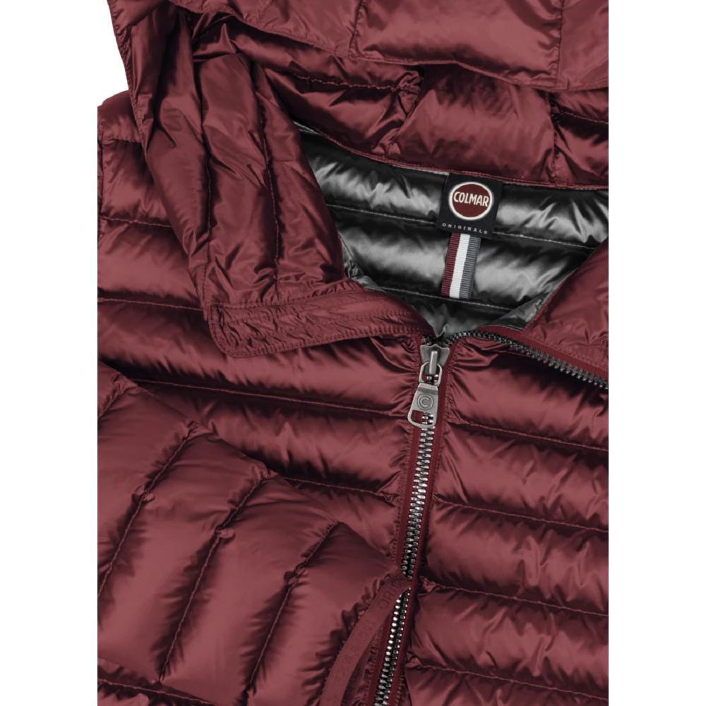 Colmar Bordeaux Iridescent Donsjas Aw24 Red Dames