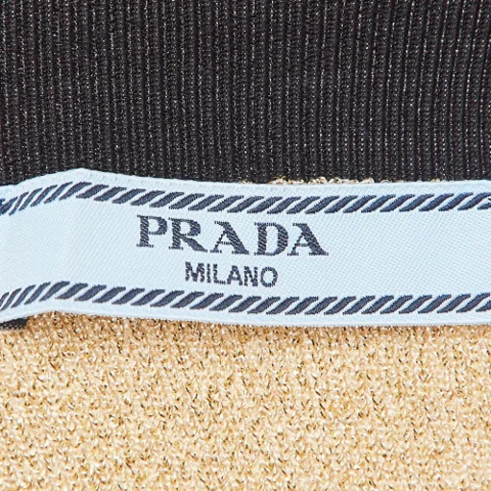 Prada Vintage Pre-owned Knit tops Yellow Dames