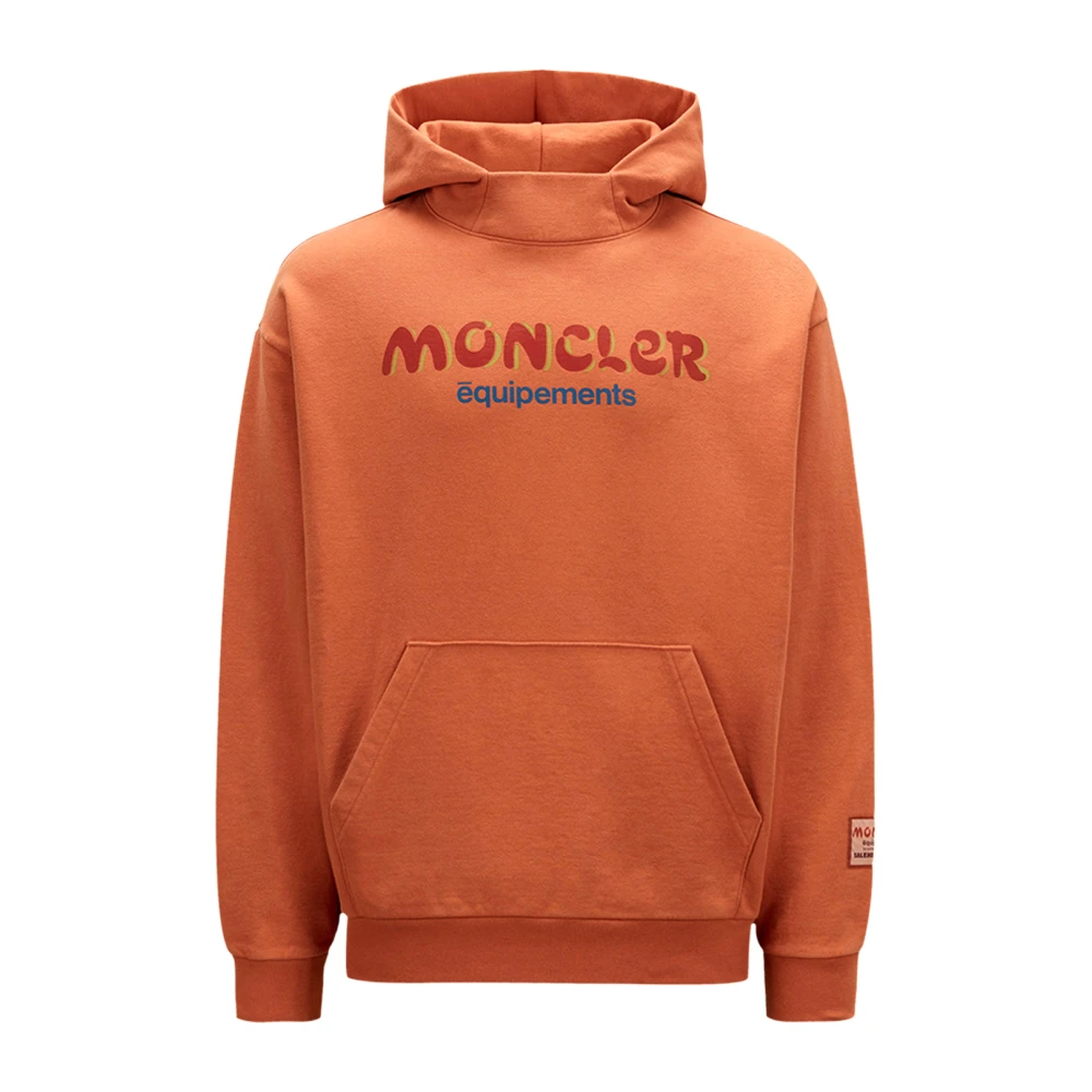 Moncler Oranje Katoenen Sweatshirt Aw23 Orange Heren