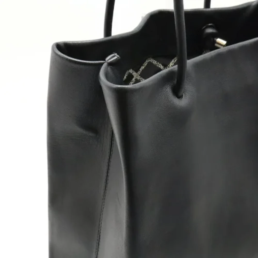 Chanel Vintage Pre-owned Leather chanel-bags Black Dames