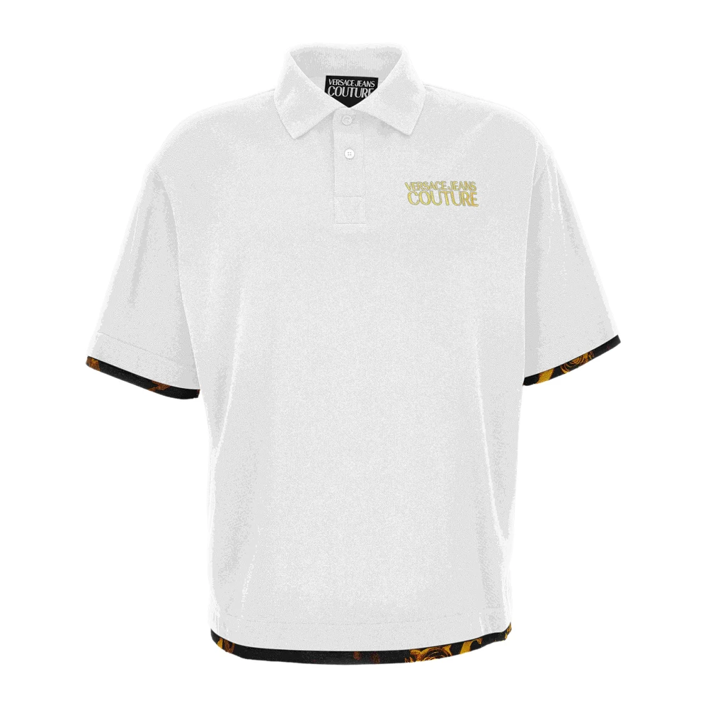 Versace Jeans Couture Polo shirt met logo White Heren