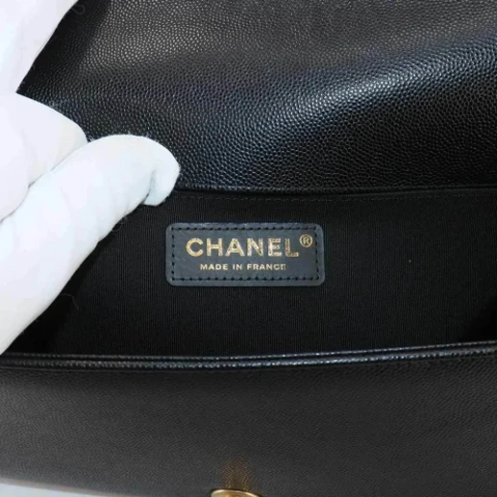 Chanel Vintage Pre-owned Leather chanel-bags Black Dames