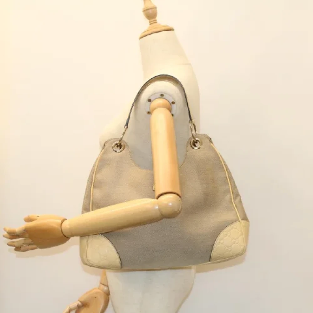 Gucci Vintage Pre-owned Canvas gucci-bags Gray Dames