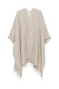 beige-gestreepte-cape-met-franje