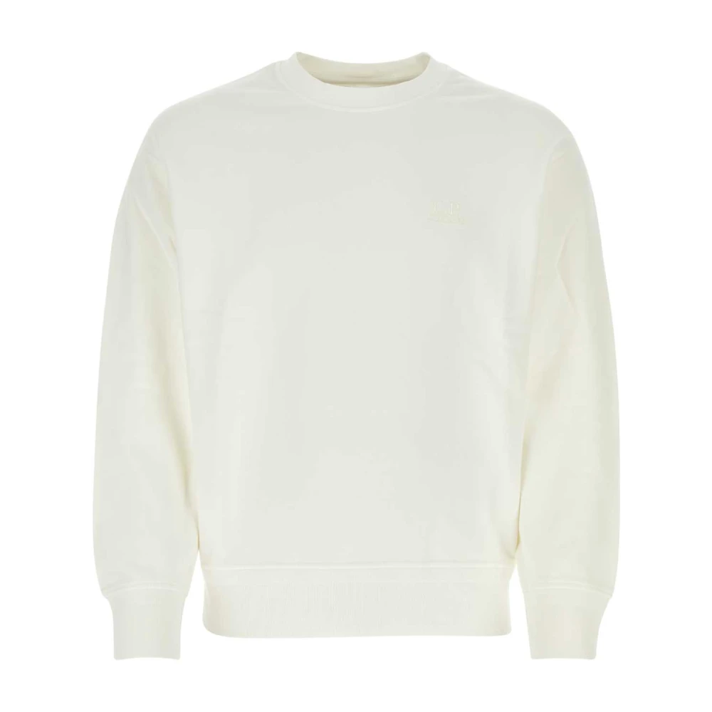 C.P. Company Witte Katoenen Sweatshirt White Heren