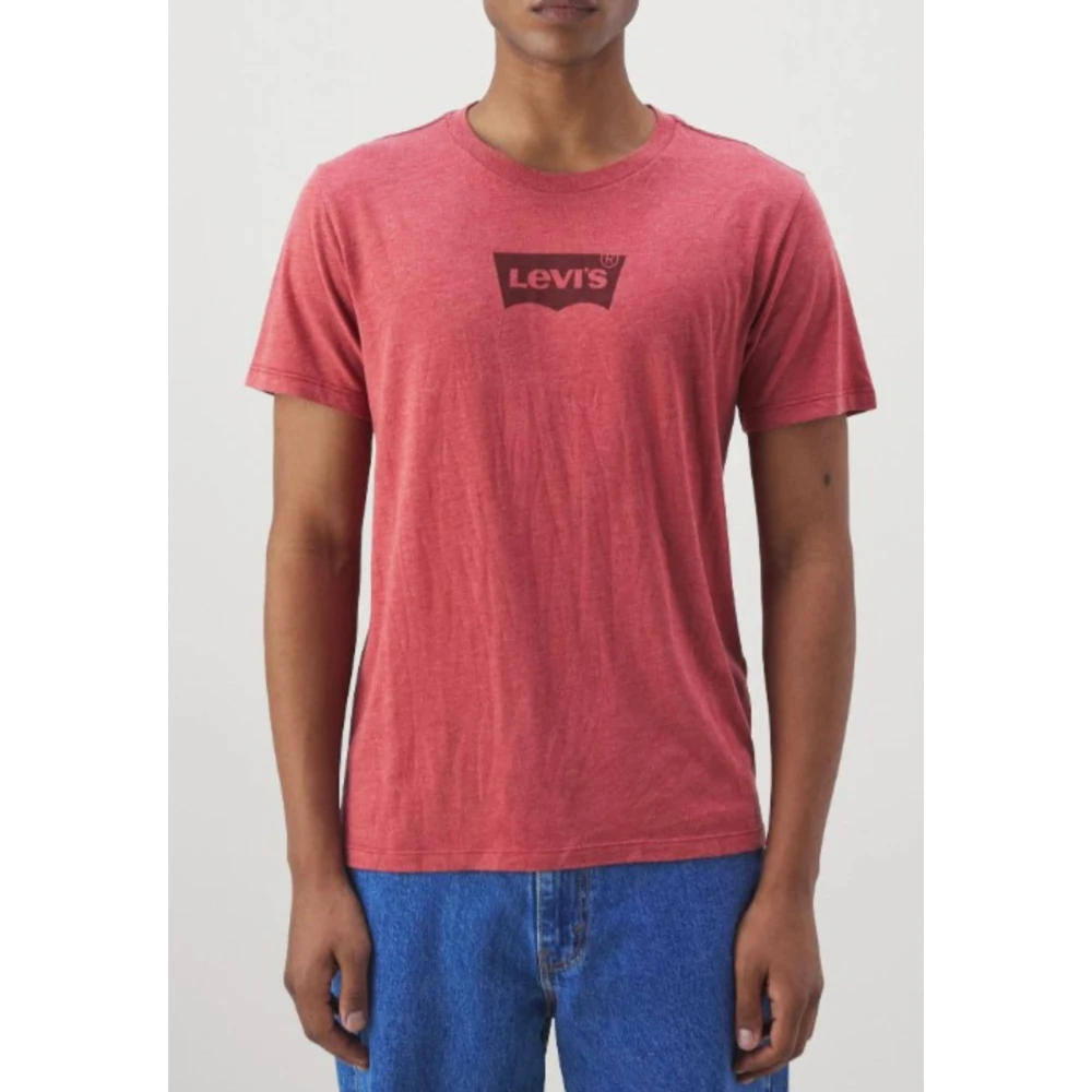Levi's Heren Grafische Crewneck T-shirt Red Heren