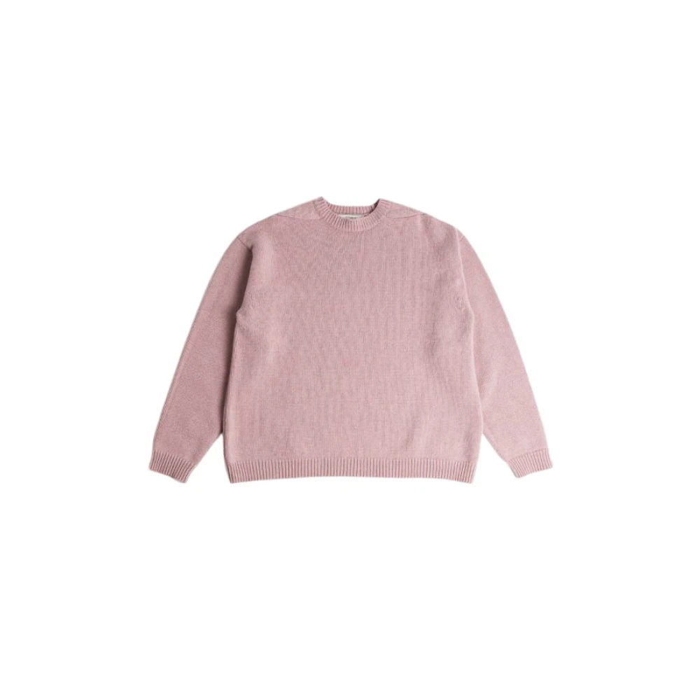 Studio Nicholson Blossom Pink Lambswool Crewneck Jumper Pink Dames