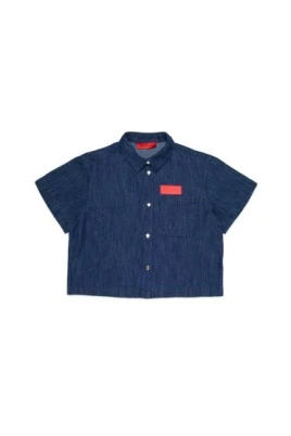 Denimskjorta med logotyp