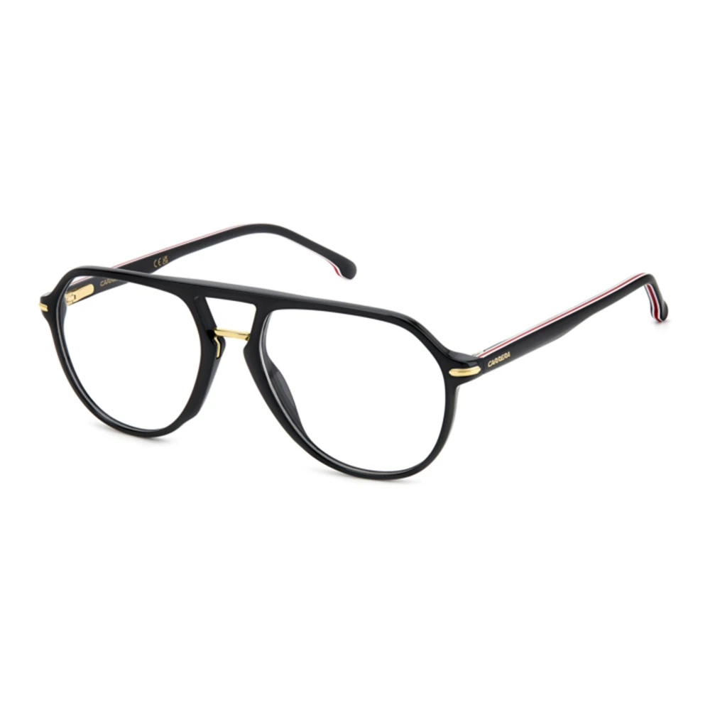 Carrera Unisex Black Glasses, 55 Mm, Gold Eyewear Frames