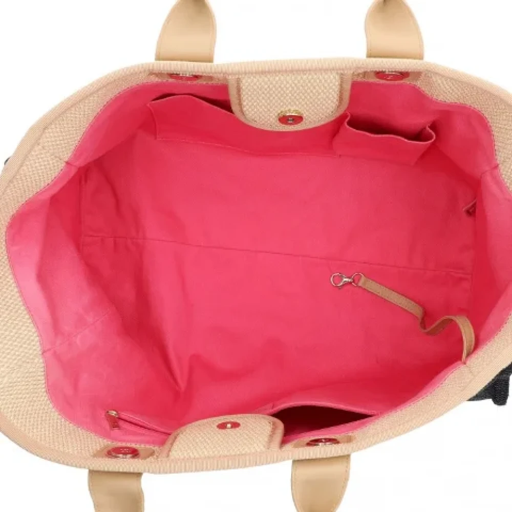 Chanel Vintage Pre-owned Raffia chanel-bags Beige Dames