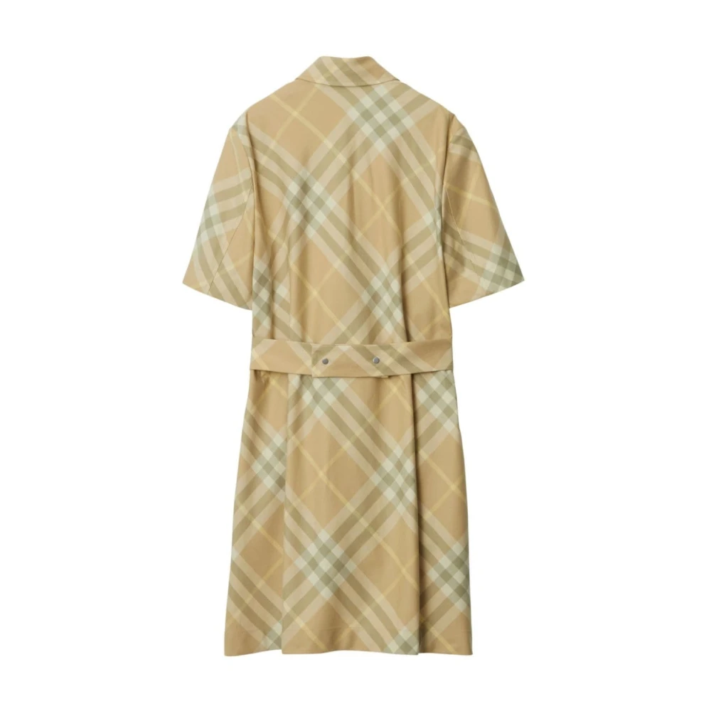 Burberry Beige Vintage Check Jurk Beige Dames