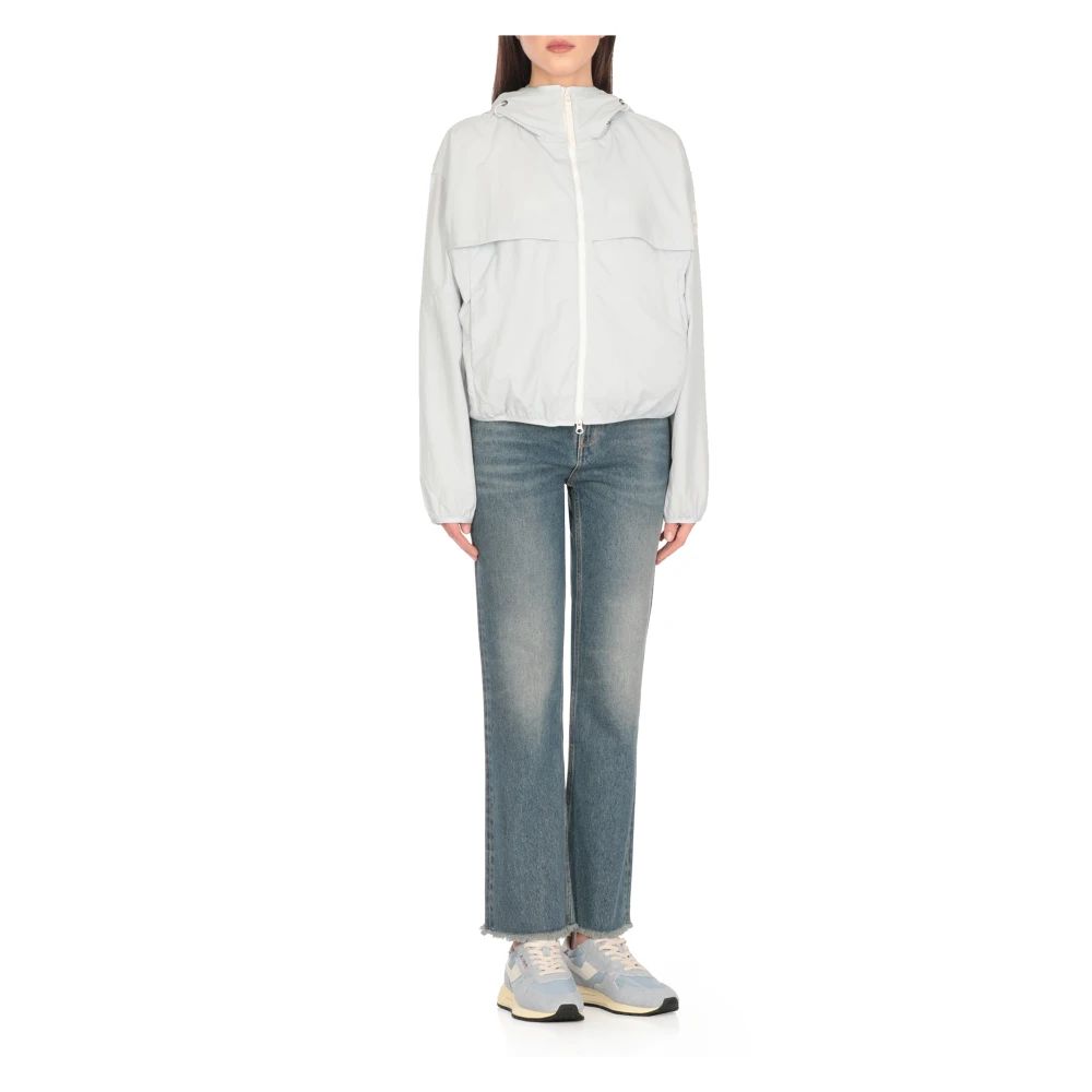 Canada Goose Lichtblauwe Bomberjack met Capuchon Blue Dames