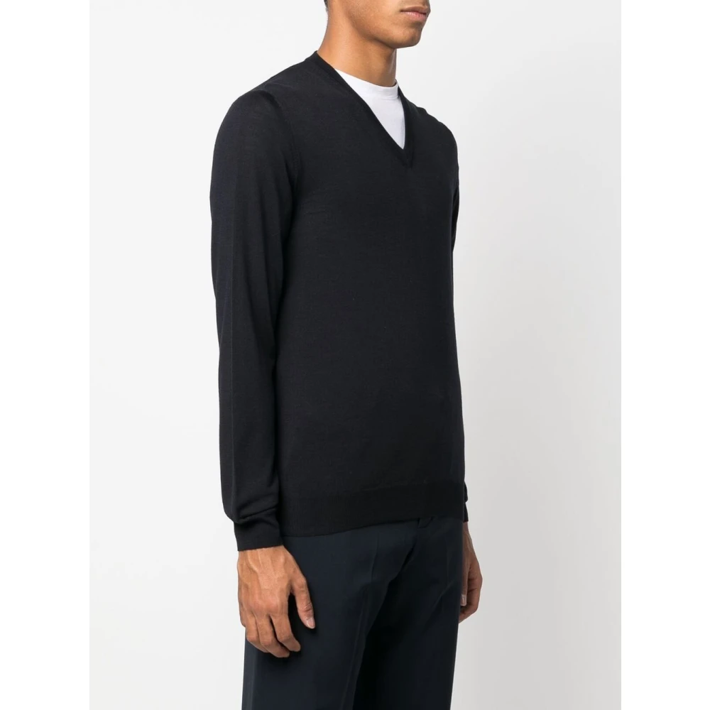 Zanone V-hals trui Blue Heren