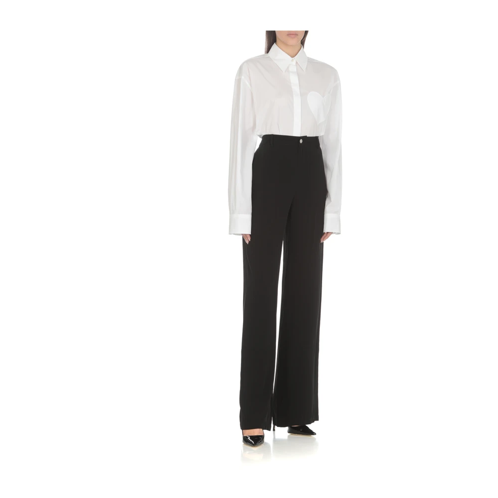 Moschino Straight Trousers Black Dames