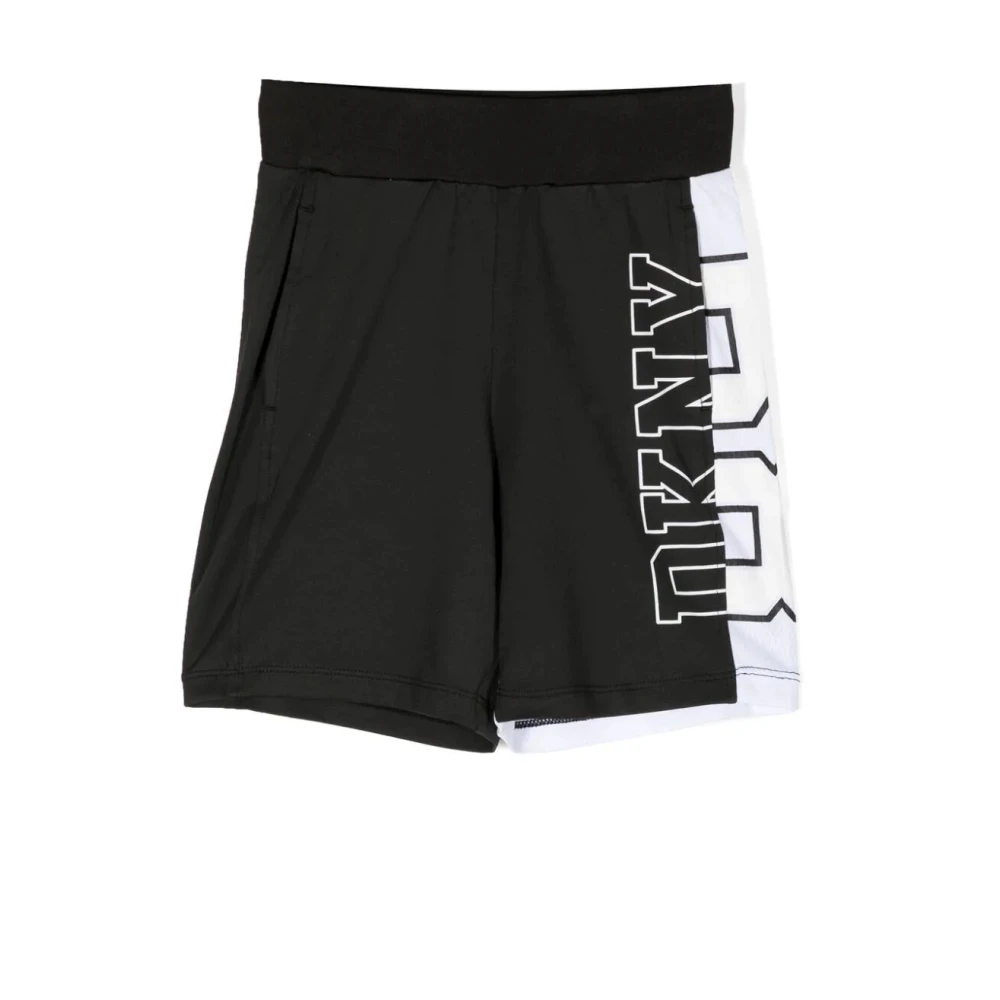 Dkny Nero Bianco Snygga Shorts Multicolor, Unisex