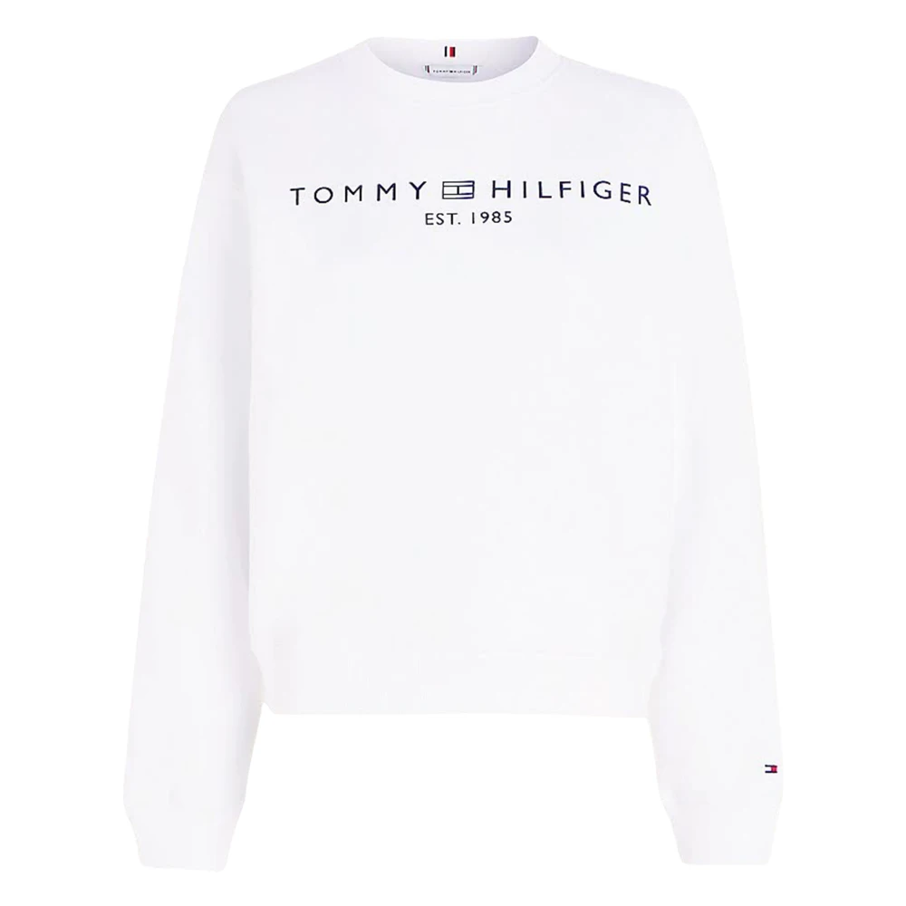 Tommy Hilfiger Optic White Sweatshirt White Dames
