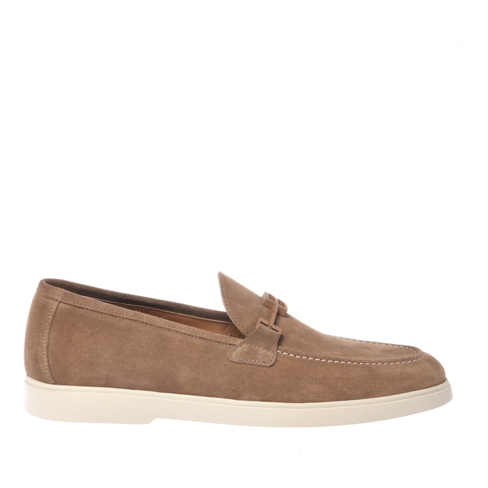 Baldinini Men's Beige Suede Loafer - Loafers - 7 Uk - Shoes