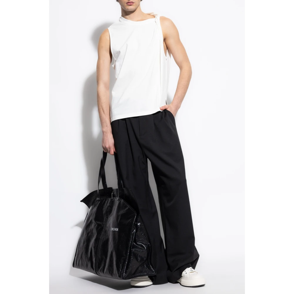 Courrèges Draped Top White Heren