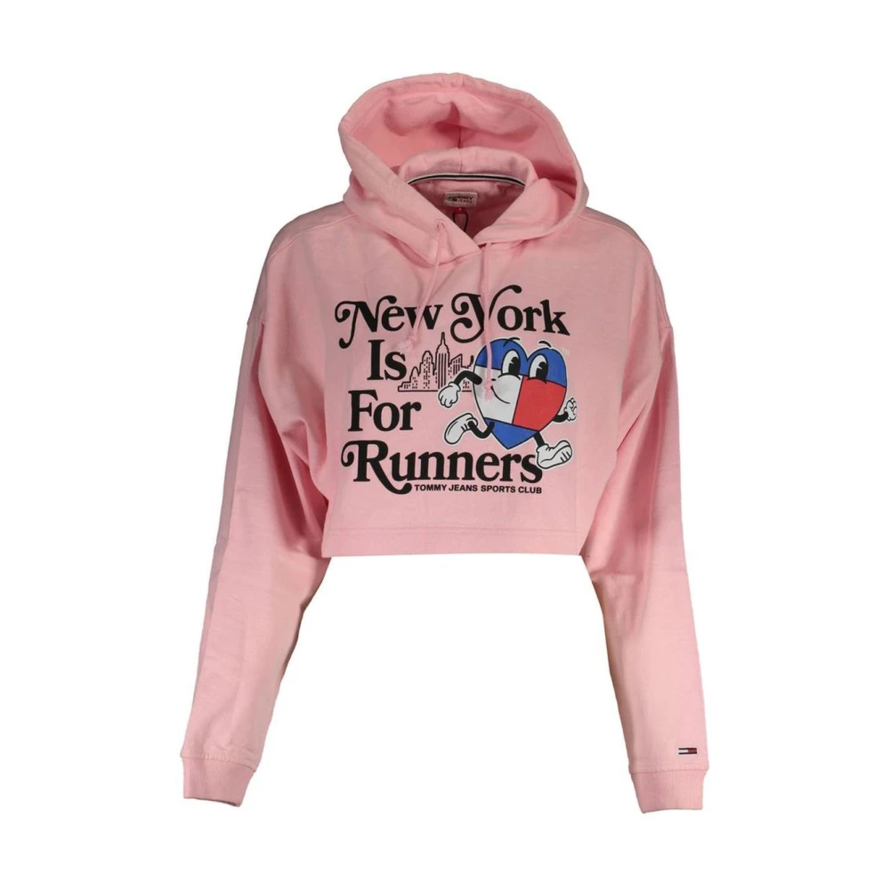 Tommy Hilfiger Women's Pink Hoodies, Xl, Cotton Hoodie New York Style