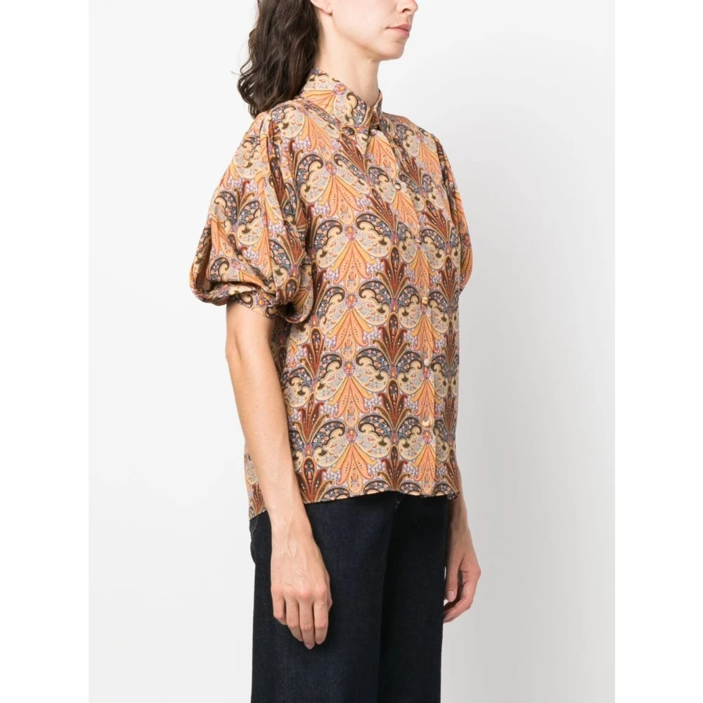 ETRO Paisley Zijden Overhemd Multicolor Dames