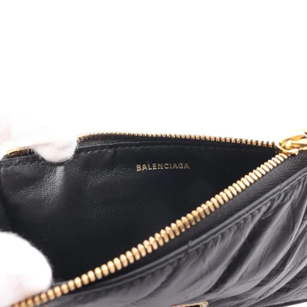 Balenciaga Vintage Pre-owned Leather wallets Black Dames