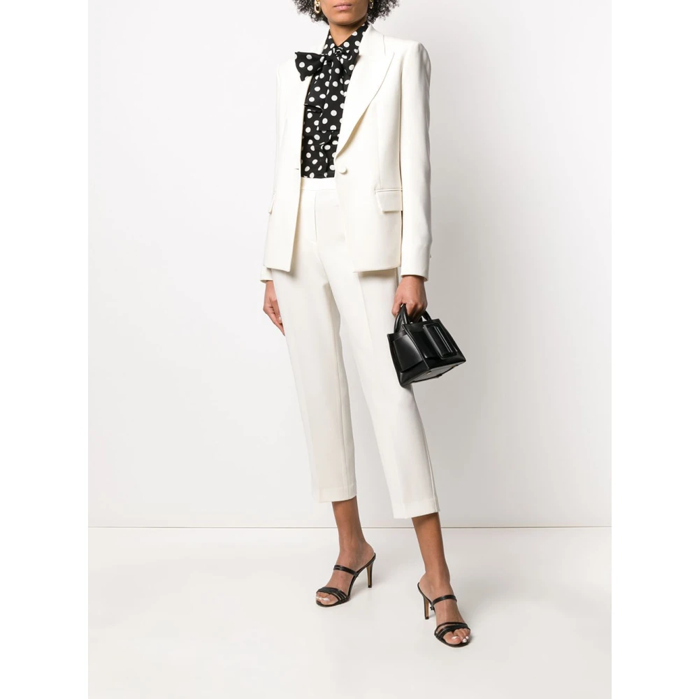 Theory Witte Crop Broek met Zakken White Dames