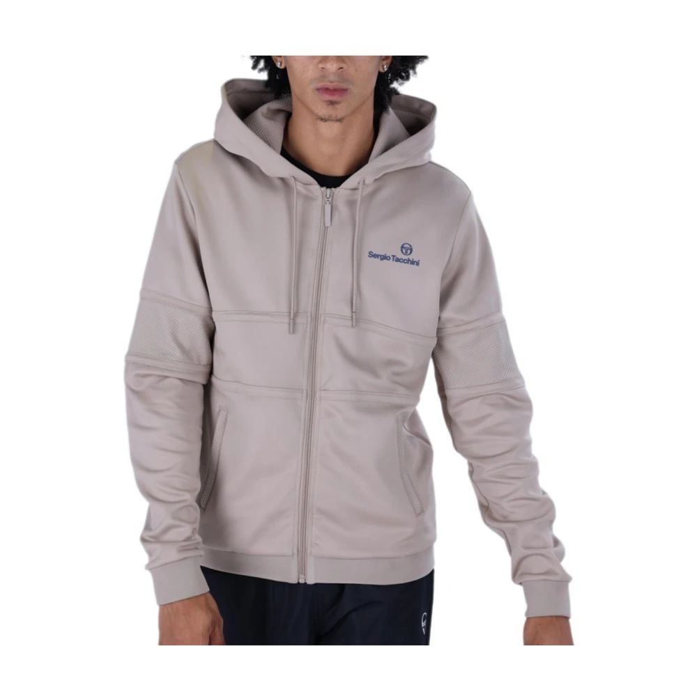 Sergio Tacchini Hoodie met rits Beige Heren