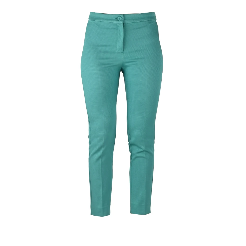 Pennyblack Slim Cigarette Broek in Stretch Faille Blue Dames