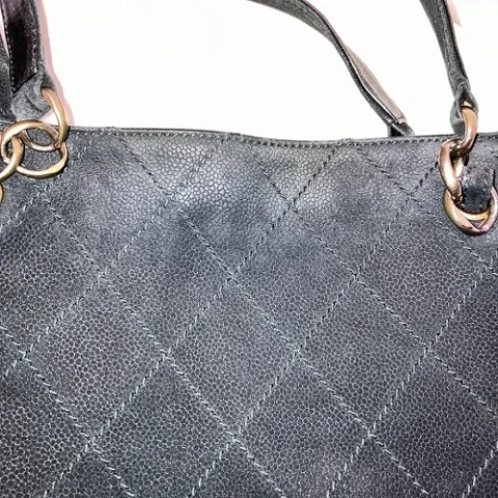 Chanel Vintage Pre-owned Suede chanel-bags Black Dames