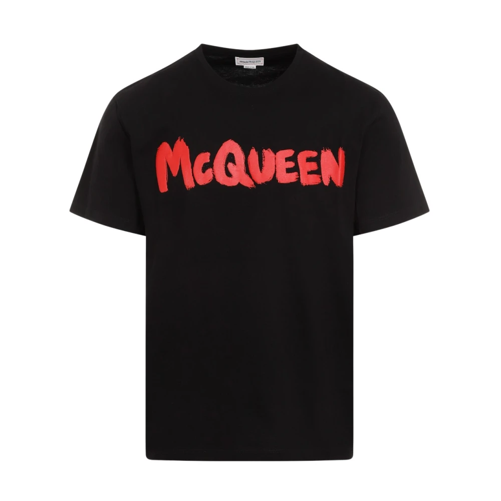 Alexander mcqueen Zwart Rood T-Shirt 0512 Black Heren
