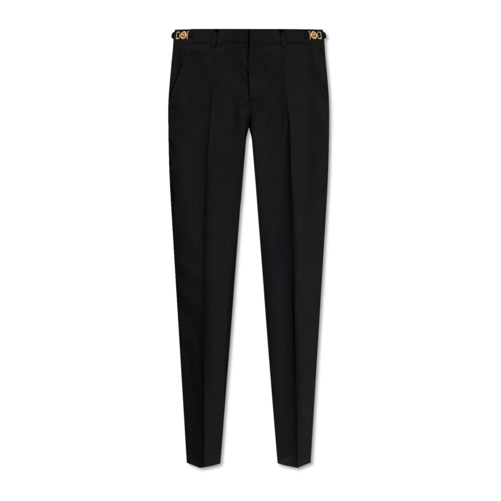 Versace Wollen broek Black Heren